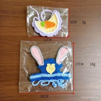 Pet Cat Wool Hat Rabbit Ear Design Dog Small Medium Dog … in Johor Bahru - Image 1