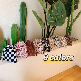 Pinky Row - Mini Pouch - Drawstring Bag - Make Up … in Singapore - Image 1