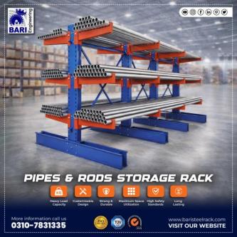 Pipes & Rods Storage Rack | Bari Engineering Pakistan in Lahore - Image 1
