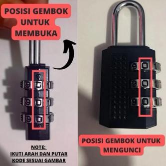 Portable Anti-Theft Multifunction Number Padlock in Singapore - Image 1