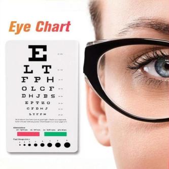 Portable Eye Chart Visual Testing Pocket Snellen Eye Chart … in Ipoh - Image 1