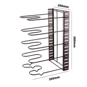 Pots Pans Rack Organizer 5 Tiers Adjustable/Rak/Shelf in Singapore - Image 1