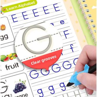Practice Writing Kids Reusable Learning Copybook With Pen … in George Town - Image 1