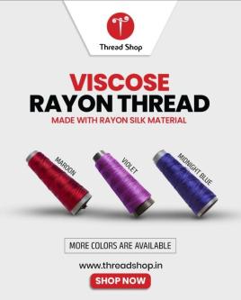 Premium Rayon Silk Threads for Fine Embroidery in Pāppinisseri - Image 1