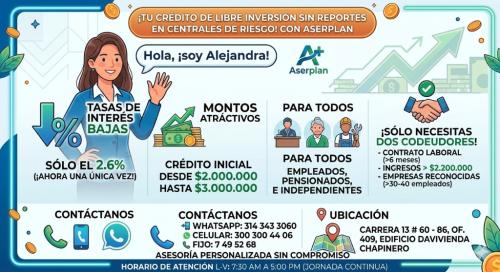 Préstamo de libre inversión en Bogotá - Imagen 1