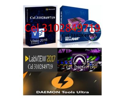 Pro-Tools 12.5, LabVIEW 2017, WinRAR, Visio 2016, Daemon Tools. en Bogotá - Imagen 1