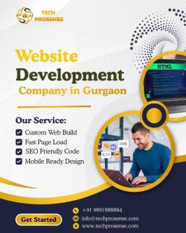 Professional Web Development Services in Gurgaon – Tech Prosense in Gurgaon - Image 1