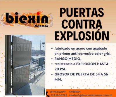 Puerta resistente a explosion e incendio en Lerma de Villada - Imagen 1