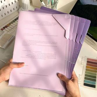 QQMALL File Folders, Large Capacity Sorting Storage File … in Singapore - Image 1