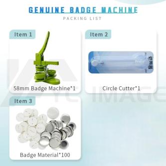 QUAFF Pin Maker Machine 58mm Set Diy Button Pin Machine … in Mandai - Image 1