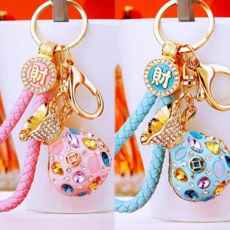 QUENTIN Money Bag Keychain, Creative Rhinestone Key Ring … in Singapore - Image 1