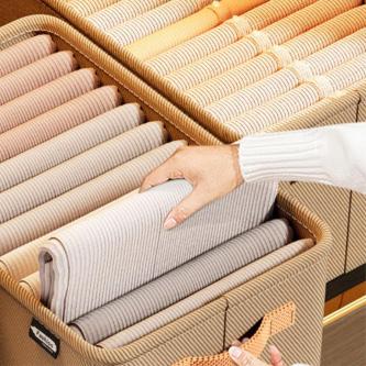QXJ1 Foldable Cloth Storage Box Household Clothes Storage … in Singapore - Image 1