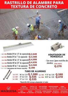 RASTRILLO DE CONCRETO en Retalhuleu - Imagen 1