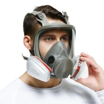 [READY STOCK] Industrial Mask, 7 In 1 Set Large View Spray … in Singapore - Image 1