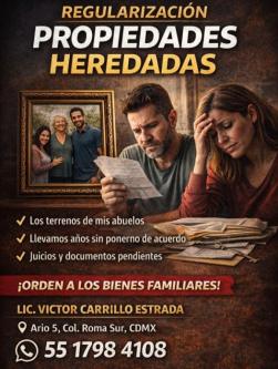 REGULARIZACIÓN DE PROPIEDADES HEREDADAS , ASESORATE en Tacuba - Imagen 1