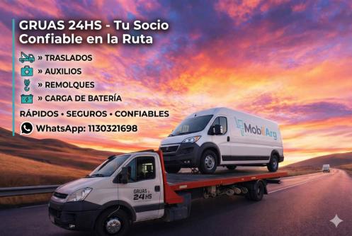 REMOLQUES, TRASLADOS Y MOVIMIENTOS LAS 24 HORAS en Buenos Aires - Imagen 1