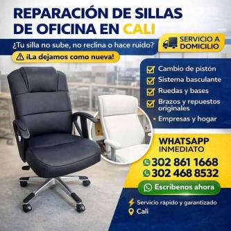 REPARACION SILLAS DE OFICINA CALI DOMICILIOS en Santa Clara - Imagen 1