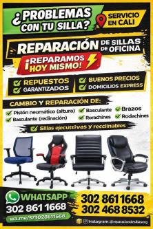 REPARACION SILLAS DE OFICINA CALI DOMICILIOS en Santa Clara - Imagen 2