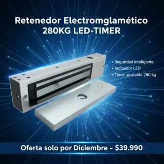 RETENEDOR ELECTROMAGNÉTICO 280 KG LED-TIMER en Cabildo - Imagen 1