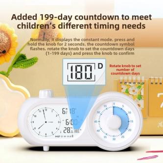 ROXUL Alarm Clock, Dual Screen Visual Display Time Manager, … in Singapore - Image 1
