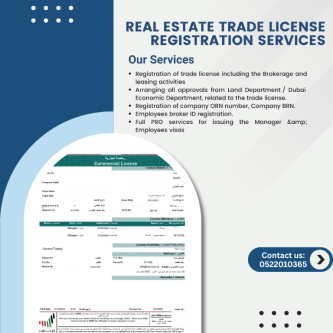 Real Estate Trade License in Dubai - Image 1