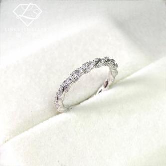 ［Real Moissanite］Can Pass Diamond Test 18K Gold Full … in Subang Jaya - Image 1