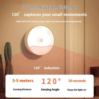 Rechargeable Motion Sensor Night Light, Magnetic Auto … in Singapore - Image 1