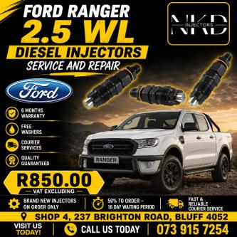 Recon Your Ford Ranger 2.5 WL Diesel Injectors in Port Shepstone - Image 1