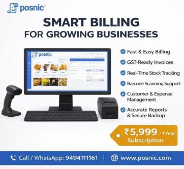 Reduce Errors & Save Time with POSNIC Software in Chennai - Image 1