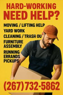Reliable Help Available – Ready Today for Cash Work (Philly) in Trenton - Image 1