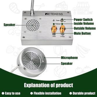Retekess TW103 Intercom Dual-Way Interphone System (2W) in Singapore - Image 1