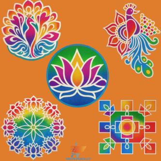 Reusable Kolam Rangoli Mat for Home Entrance – Easy Setup, … in Singapore - Image 1