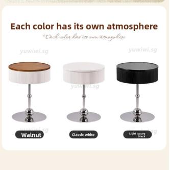 Room Living Sofa Side Table Solid Wood Round Table Simple … in Mandai - Image 1