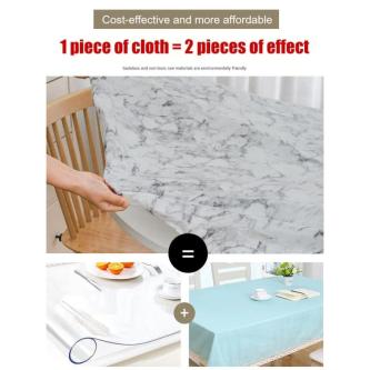 Round Elastic Table Cover Printed Texture Dustproof … in Singapore - Image 1