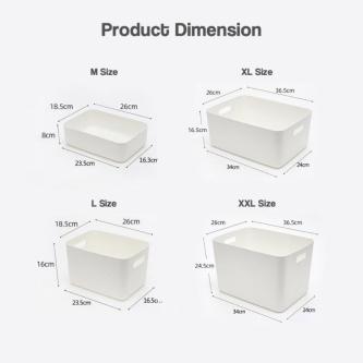 Ruma INS Style Stackable Plastic Storage Box Tote … in Singapore - Image 1