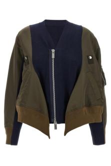 SACAI Nylon Insert Cardigan in Welland - Image 1