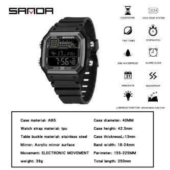 SANDA Electronic Watch Multi functional Night Glow … in Singapore - Image 1