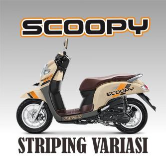 SCOOPY VARIATION STRIPING SIMPLE STICKER VARIATION SIMPLE … in George Town - Image 1