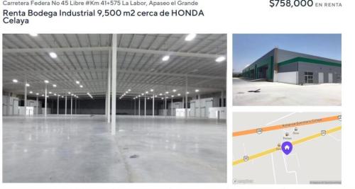SE RENTA BODEGA INDUSTRIAL EN LA LABOR APASEO EL GRANDE GTO. en Apaseo el Grande - Imagen 1