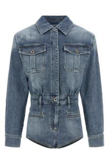 SELF PORTRAIT 'Rhinestone Denim' Jumpsuit in Burlington - Image 1