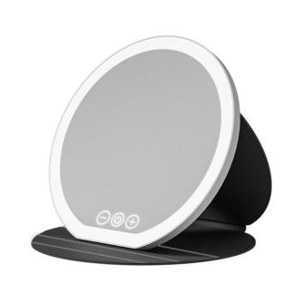SERINA Lighted Desktop Mirror, Dimmable Leather Case LED … in Singapore - Image 1