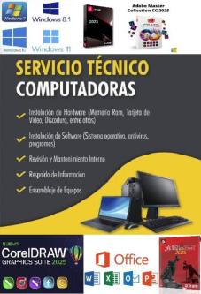 SERVICIO TECNICO DE COMPUTADORAS DOMICILIO -NEGOCIOS -INTITUTOS en Lima - Imagen 1