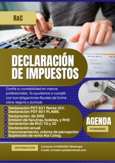 SERVICIO TRUBUTARIO PRECIO ECONOMICO en Paramonga - Imagen 1