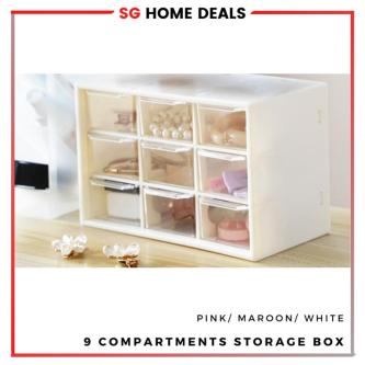 [SG STOCK] Plastic Desktop Organizer / 9 Drawers Stackable … in Geylang - Image 1