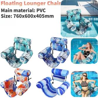 SIMPLESHOP Inflatable Pool Float, Foldable Blow Up Floating … in Petaling Jaya - Image 1