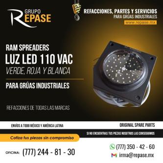 SLIDING PLATE - LED INDICATION LIGHT, GREEN, RED WHITE, LUZ LED en Tejalpa - Imagen 1