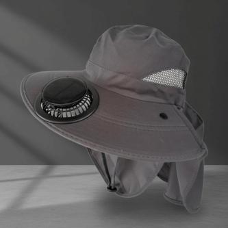 SOMS Solar Rechargeable Fan Hat, Portable Adjustable … in Singapore - Image 1