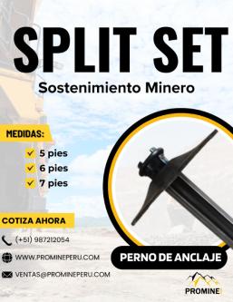 SPLIT SET || TUBO RANURADO || PROMINE PERU en Lima - Imagen 1
