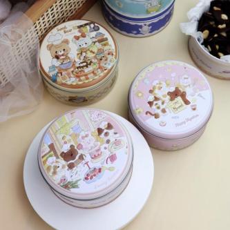 STATUSVY Candy Storage Box, Cartoon Pattern Round Biscuit … in Kajang - Image 1