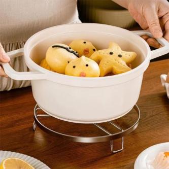 SUCHENMY Steamer Pan Rack, Round Stackable Kitchen Steamer … in Seremban - Image 1